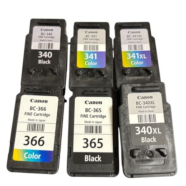 Canon FINE キャノン 340XL BC-340XL BC-340 BC-341 BC-365 BC-366 空 インク