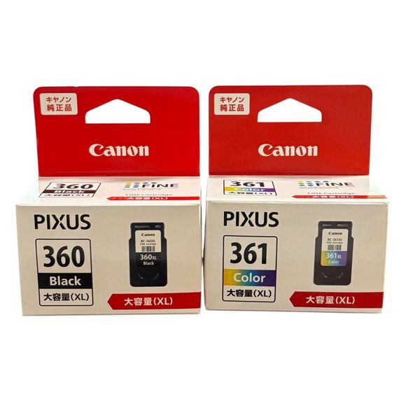 Canon キヤノン BC-360XL BC-361XL 純正インク 2個 大容量タイプ FINEカートリッジ
