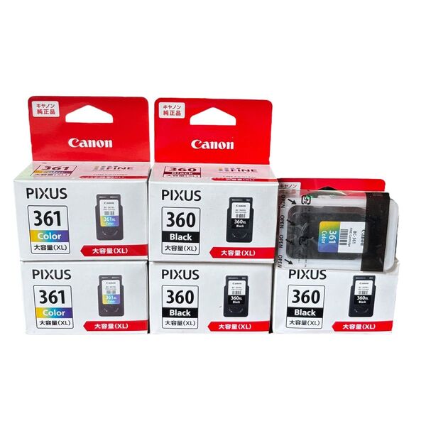 Canon キヤノン BC-360XL BC-361XL 純正インク 6個 大容量 BC-361