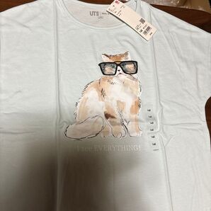 ユニクロ ポールアンドジョー ポール&ジョー コラボTシャツ 160 猫柄 新品