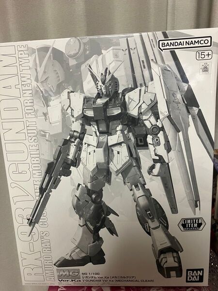 【未開封】ガンダムベース限定 MG 1/100 νガンダム Ver.Ka メカニカルクリア ニューガンダム
