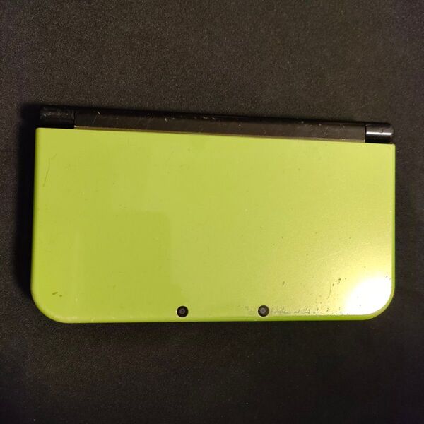 【訳あり 上下ips】new ニンテンドー3DS LL ライム ブラック