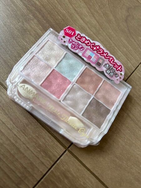 S01 オーロラキャンディキャンメイク CANMAKE プティパレットアイズ スパークリングタイプ アイシャドウ アイカラー ラメ