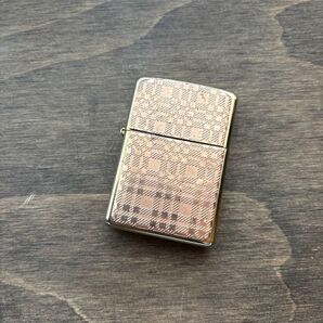ZIPPO ジッポー ライター ゴールド チェック柄