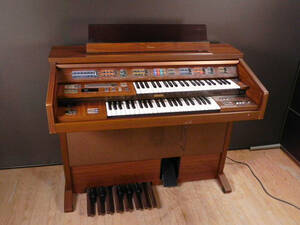  Yamaha YAMAHA * electone FE-50 antique wood grain sound out verification settled * direct pickup tube 8482