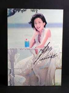  ultra rare treasure *.book@. beautiful ..... is . liking? { with autograph }.. goods wooden large panel signboard poster * idol rare tube 8952