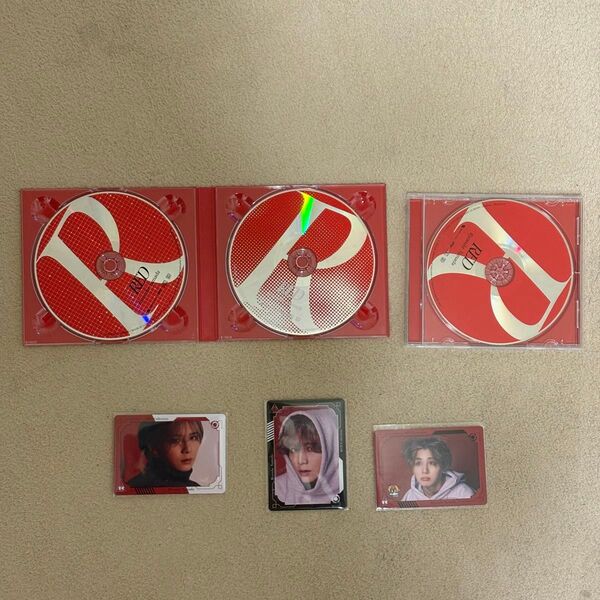 山田涼介 RED 会場限定 ビジュアルカード CD 初回限定1 2 通常盤