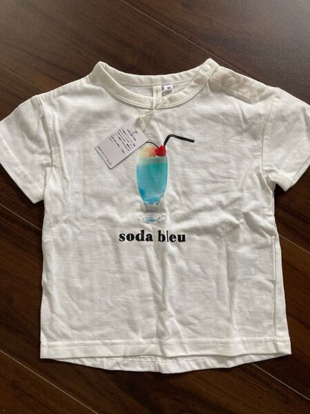Tシャツ 綿100% 90サイズ 未使用新品 ベビー キッズ ホワイト 半袖