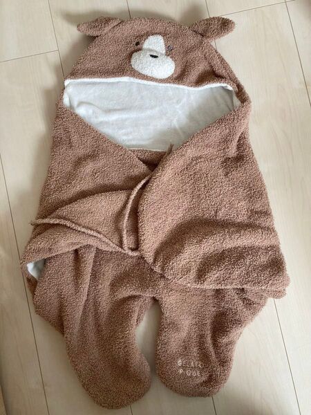 ジェラートピケ おくるみ コットン くま