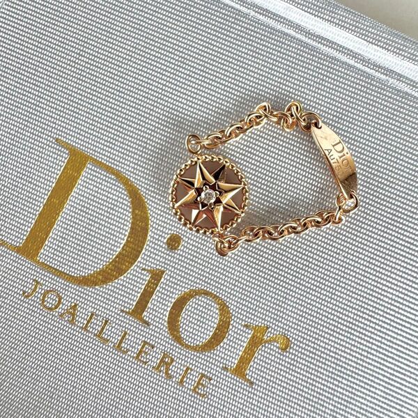 Dior ディオール ローズデヴァン ダイヤ ピンクオパール リング 750(PG) 45 JRDV95071