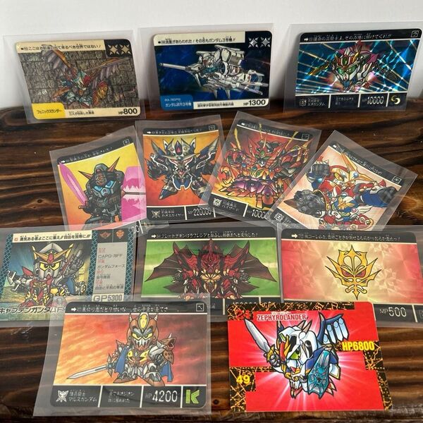 当時物!SDガンダム カードダス キラ11枚、ノーマルカード3枚まとめ売り