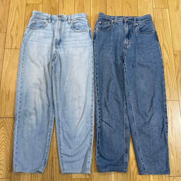 LEVI'S PREMIUM HIGH LOOSE TAPER 25 2本セット リーバイス デニム ジーンズ Levi