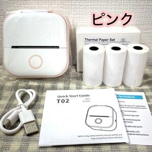 【T02P】 Phomemo スマホ用プリンター ラベルプリンタ