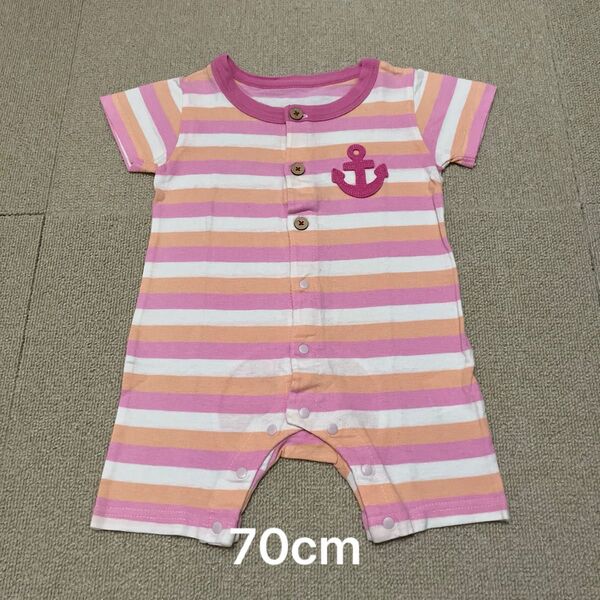 ベビー 半袖ロンパース 70cm 女の子