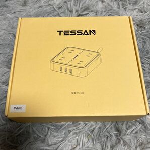 TESSAN 電源タップ 4口+ USB 3口 TS-102 ホワイト 新品未開封
