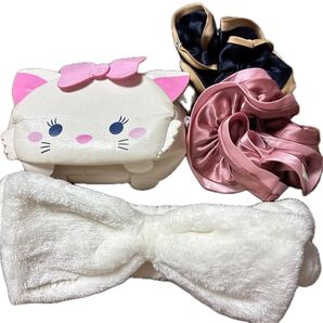 4個セット マリーちゃん ポーチ ヘアバンド シュシュ ツムツム ホイップド 期間限定 ノベルティ