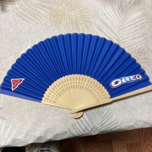 OREO NABISCO 扇子 ノベルティ 青