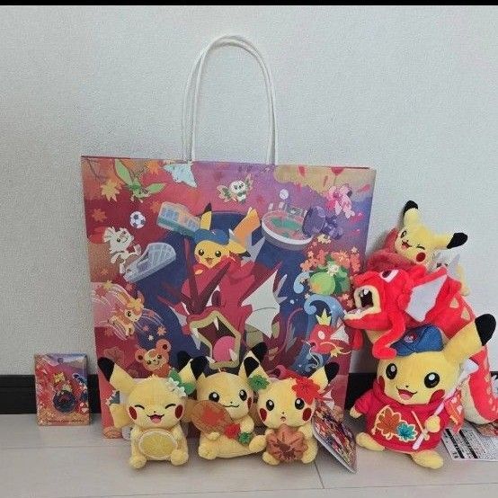 ポケモンセンター広島 限定 ぬいぐるみ ピカチュウ ギャラドス ロゴピンズ セット ご当地