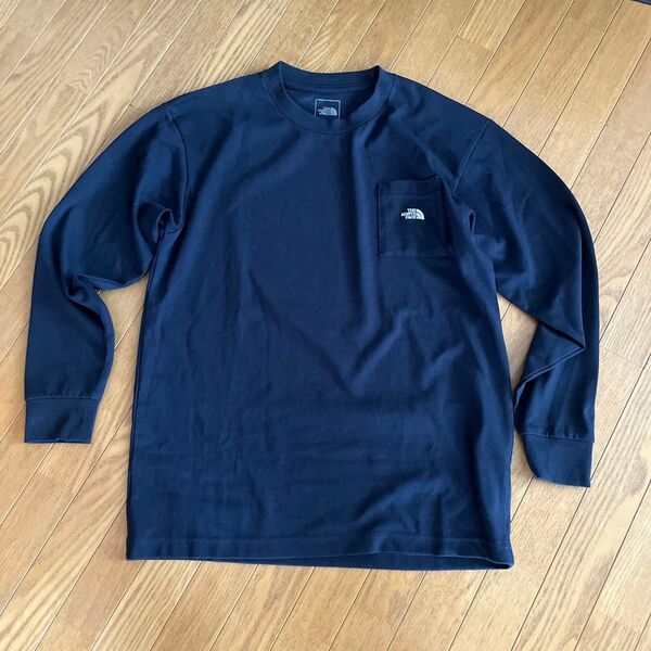 THE NORTH FACE 長袖Tシャツ ネイビー