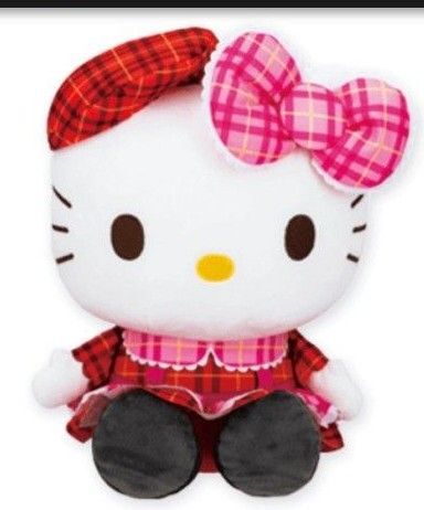 ハローキティぬいぐるみ サンリオキャラクターズ チェック×チェックドール1 未使用品