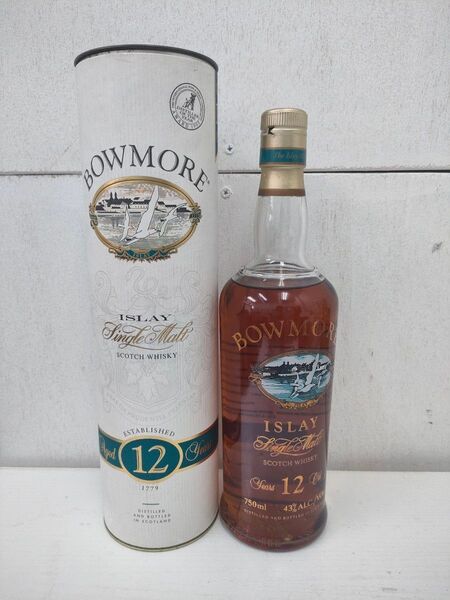 【箱あり】ボウモア BOWMORE 12年 カモメラベル スコッチウィスキー