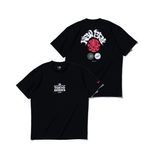 半袖 コットン Tシャツ MLB TOKYO SERIES 2025 ロサンゼルス・ドジャース シカゴ・カブス ブラック