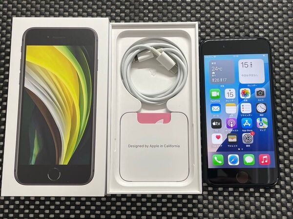 SIMフリー iPhoneSE2 64GB MHGP3/A A2296 付属品あり バッテリー最大容量87% eSIM
