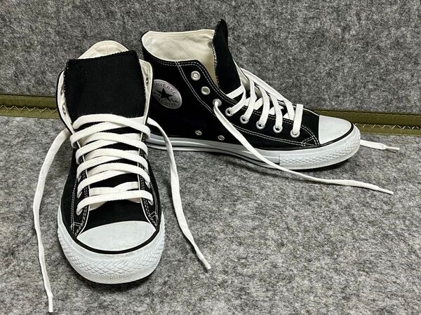 CONVERSE コンバース ALL STAR 32060181 オールスター ハイカット スニーカー 黒色 27.5cm 中古品