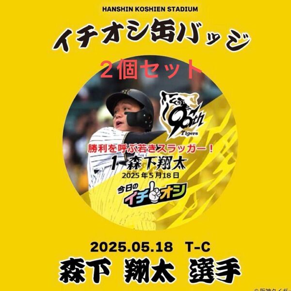 阪神タイガース イチオシ缶バッジ