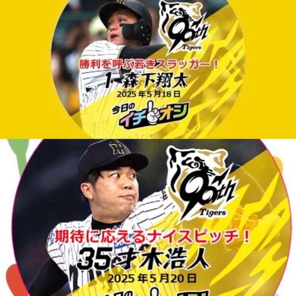 阪神タイガース イチオシ缶バッジ