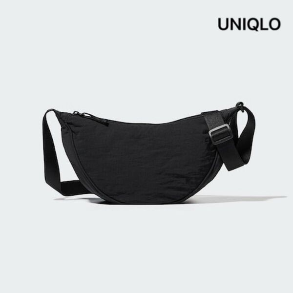 UNIQLO ラウンドミニショルダーバッグ 黒 ブラック