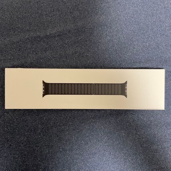 Apple Watch 45mm ブラックレザーリンク