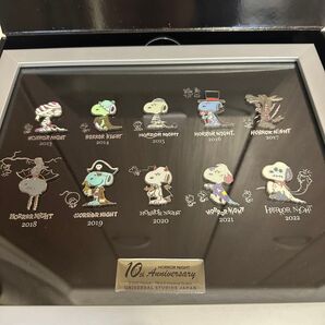 USJ ホラーナイト スヌーピー 10周年記念 ピンズコンプリートセット