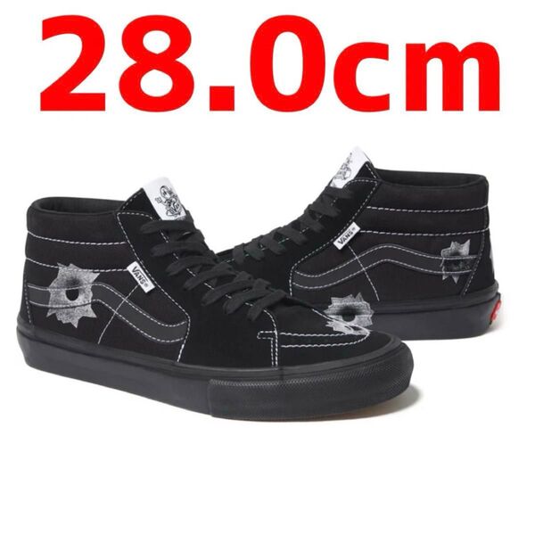 Supreme Vans Nate Lowman Skate Grosso Mid Black 28.0cm