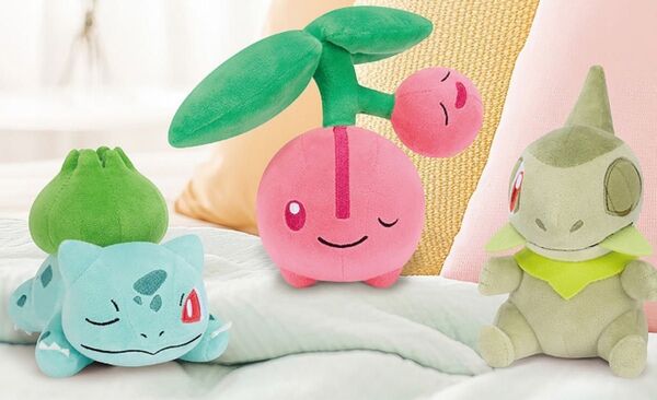 ポケットモンスター くつろぎタイムぬいぐるみ フシギダネ・チェリンボ・キバゴ