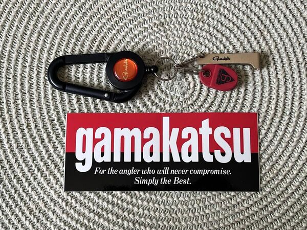 がまかつ ピンオンリール ラインカッター ラインストレーナー ステッカー 4点セット
