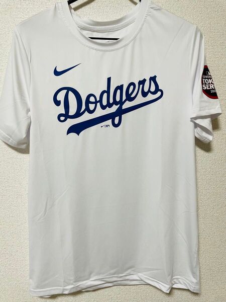 MLB東京シリーズ ドジャース大谷翔平17 L Tシャツ ホワイト