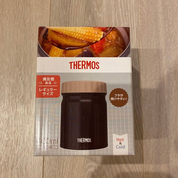 【新品未使用】THERMOS JBT-400 スープジャー 400ml ブラック サーモス