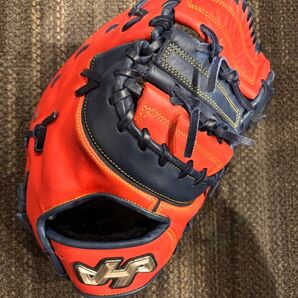 ★超美品 ハタケヤマ 軟式用ファーストミット 右投げ PRO-371 即戦力★