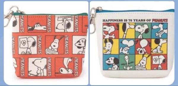 PEANUTS スヌーピー SNOOPY サンリオ Sanrio ポーチ ミニポーチ 小物入れ コインケース 2点セット