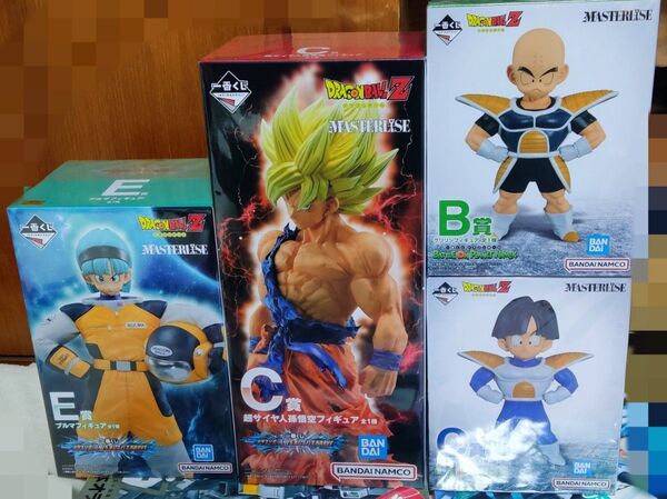 国内正規品 ドラゴンボール フィギュア 一番くじ ナメック星系統 孫悟空 孫悟飯 クリリン ブルマ 全4点セット