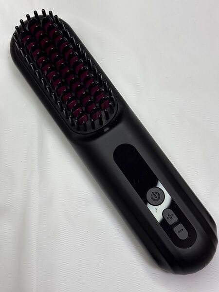 【美品】ニューメイソン コードレスヒートブラシ ヘアアイロン デジタル表示 本体のみ usb充電式 ブラシ型スタイリングブラシ
