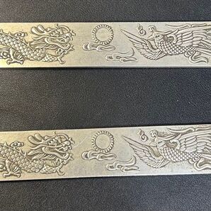 龍鳳書道文鎮セット 古美術 彫刻 厚重 旧家蔵出し、縁起物、風水、金運、骨董品 書道具 古美術