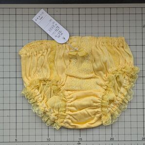昭和のフリフリスキャンティ パンティーショーツ イエロー黄色