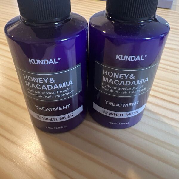 KUNDAL トリートメント WHITE MUSK 100ml ミニボトル2個セット