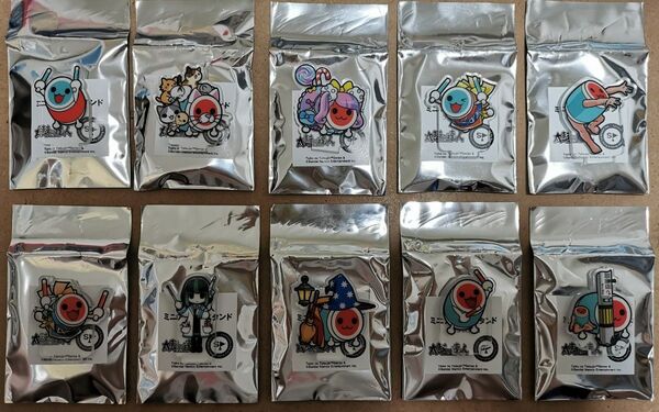 最短翌日着! バンダイ 太鼓の達人 グッズキャンペーン 計150ポイント ミニアクリルスタンド 全10種類コンプセット 早い者勝ち