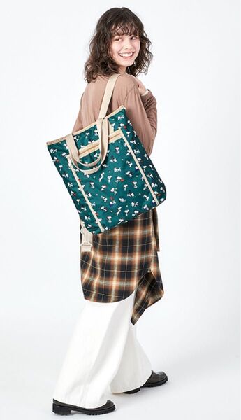 EVERYDAY TH BACKPACKスヌーピーアンドウッドストックグリーン リュック バックパック 2WAY