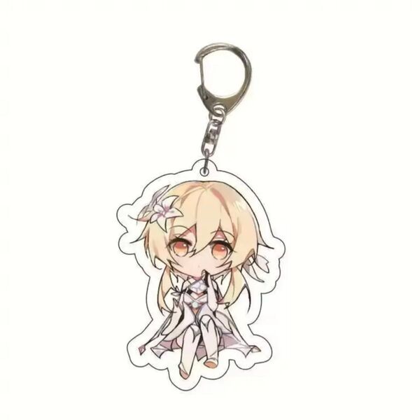 【新品未開封】原神 蛍 主人公 ミニキャラ キーホルダー