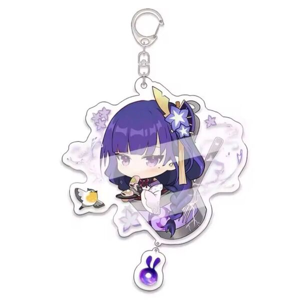 【新品未開封】原神 雷電 ミニキャラ キーホルダー