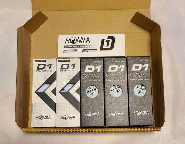 HONMA ホンマ ゴルフボール セット (D1&D1スピン) 計18個セット